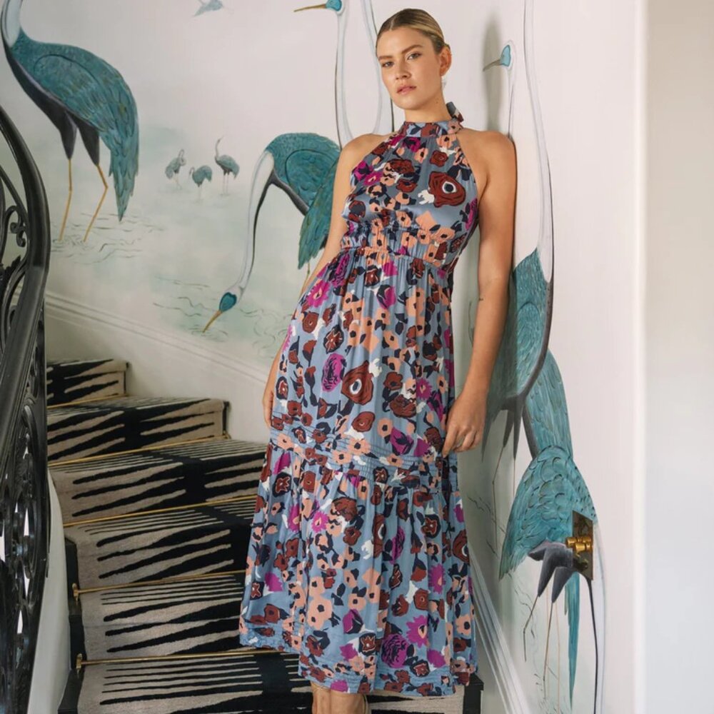 CLEOBELLA IMAN ANKLE DRESS | WATERLILY - WORN ONCE